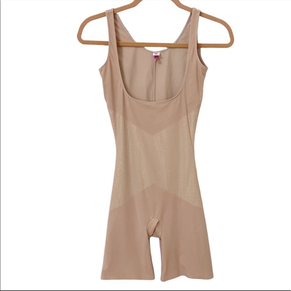 Spanx Star Power Firm Control Lady Luxe Open-Bust Mid Thigh Nude Women Size M